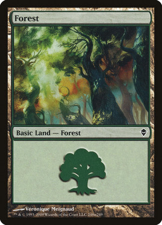 Forest (248a) [Zendikar] | Dumpster Cat Games