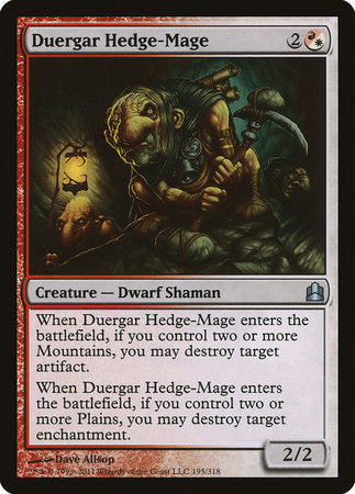 Duergar Hedge-Mage [Commander 2011] | Dumpster Cat Games