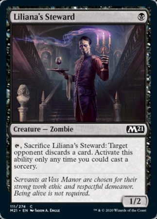 Liliana's Steward [Core Set 2021] | Dumpster Cat Games