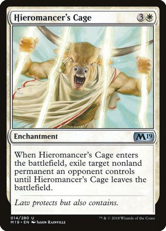 Hieromancer's Cage [Core Set 2019] | Dumpster Cat Games