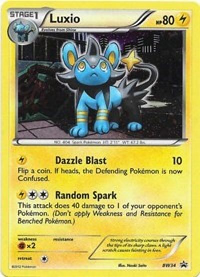 Luxio (BW34) (Cosmos Holo) [Black & White: Black Star Promos] | Dumpster Cat Games
