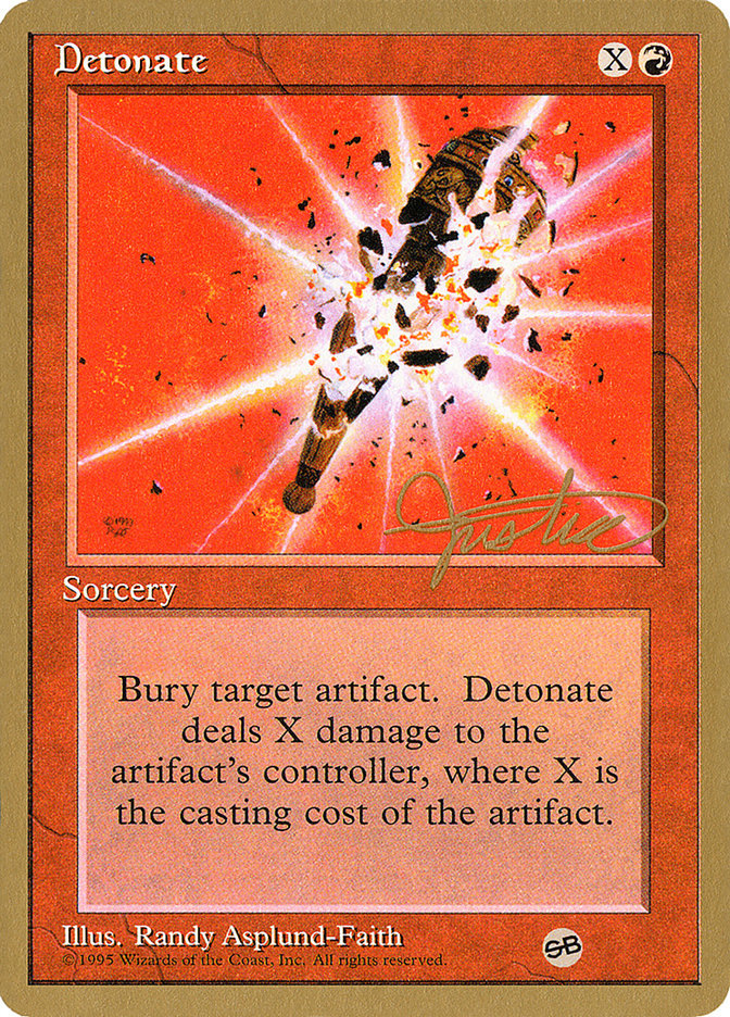 Detonate (Mark Justice) (SB) [Pro Tour Collector Set] | Dumpster Cat Games