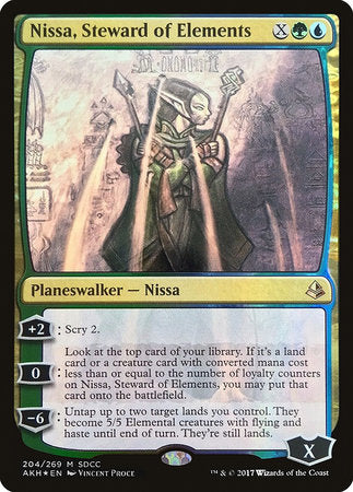 Nissa, Steward of Elements (SDCC 2017 EXCLUSIVE) [San Diego Comic-Con 2017] | Dumpster Cat Games