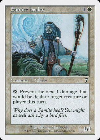 Samite Healer [Seventh Edition] | Dumpster Cat Games