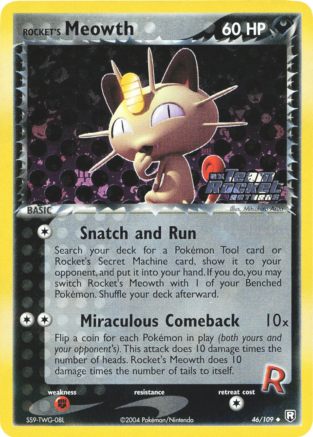 Rocket's Meowth (46/109) (Stamped) [EX: Team Rocket Returns] | Dumpster Cat Games