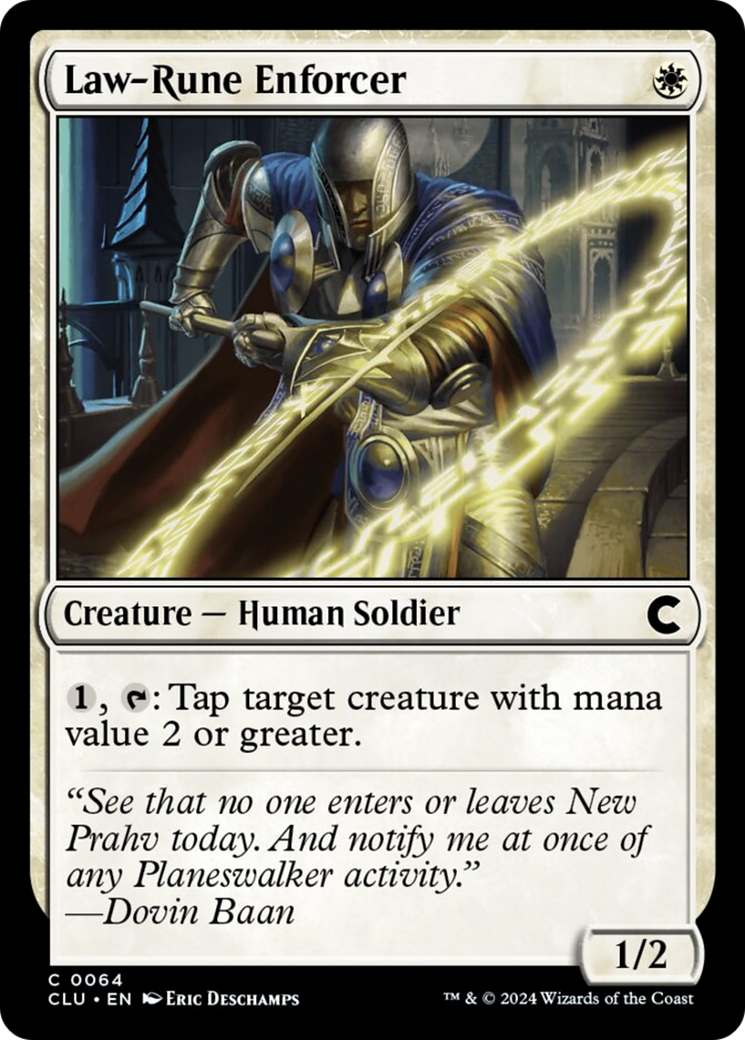 Law-Rune Enforcer [Ravnica: Clue Edition] | Dumpster Cat Games
