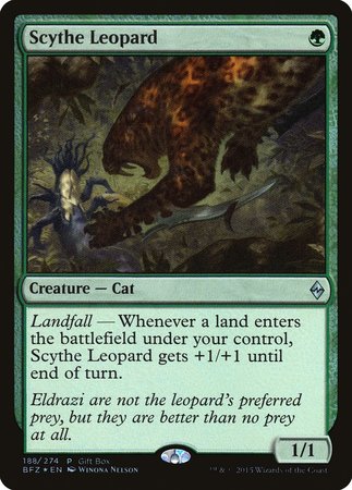 Scythe Leopard [Battle for Zendikar Promos] | Dumpster Cat Games