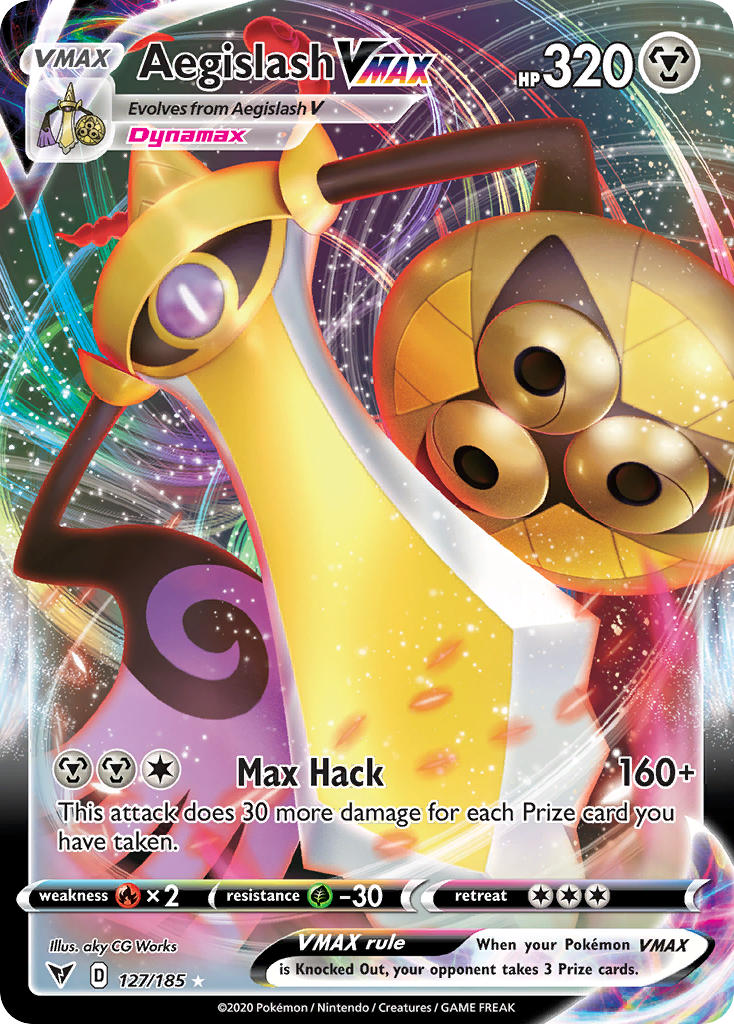 Aegislash VMAX (127/185) [Sword & Shield: Vivid Voltage] | Dumpster Cat Games