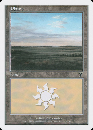 Plains (343) [Seventh Edition] | Dumpster Cat Games