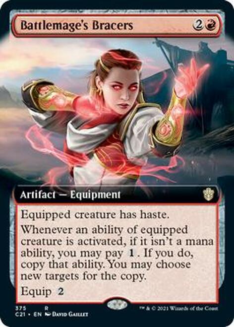 Battlemage's Bracers (Extended) [Commander 2021] | Dumpster Cat Games