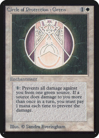 Circle of Protection: Green [Limited Edition Alpha] | Dumpster Cat Games