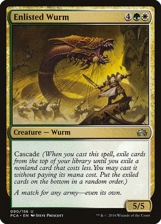 Enlisted Wurm [Planechase Anthology] | Dumpster Cat Games