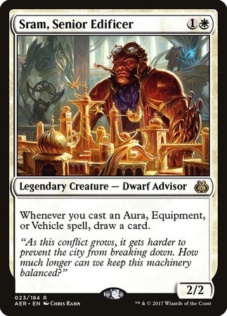 Sram, Senior Edificer [Aether Revolt] | Dumpster Cat Games