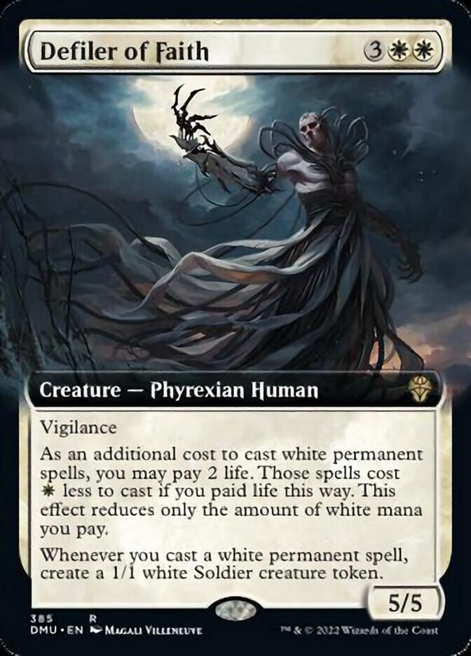 Defiler of Faith (Extended Art) [Dominaria United] | Dumpster Cat Games