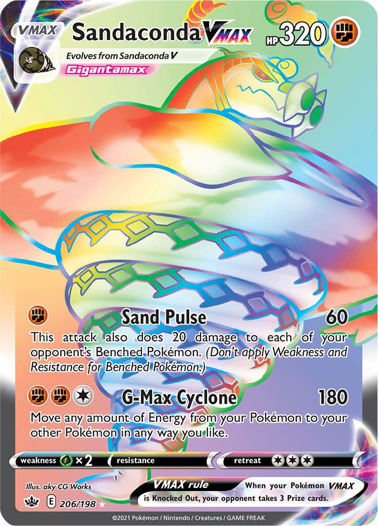 Sandaconda VMAX (206/198) [Sword & Shield: Chilling Reign] | Dumpster Cat Games