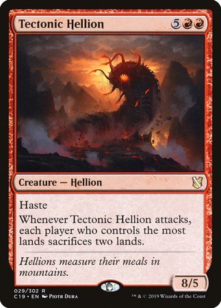 Tectonic Hellion [Commander 2019] | Dumpster Cat Games