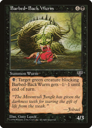 Barbed-Back Wurm [Mirage] | Dumpster Cat Games