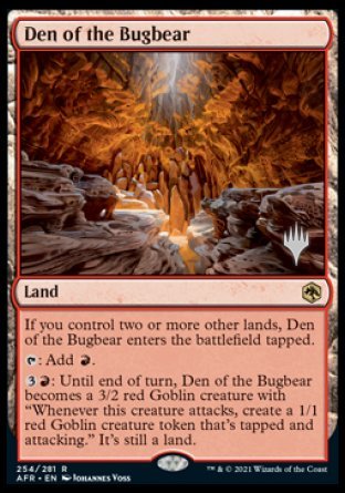 Den of the Bugbear (Promo Pack) [Dungeons & Dragons: Adventures in the Forgotten Realms Promos] | Dumpster Cat Games
