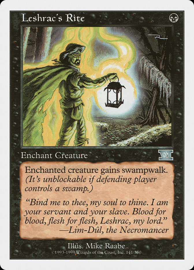 Leshrac's Rite [Classic Sixth Edition] | Dumpster Cat Games