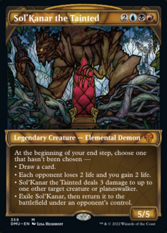 Sol'Kanar the Tainted (Showcase Textured) [Dominaria United] | Dumpster Cat Games