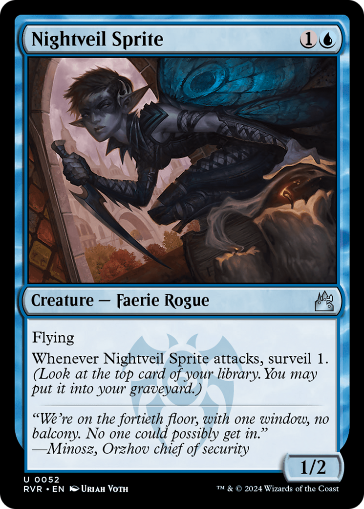 Nightveil Sprite [Ravnica Remastered] | Dumpster Cat Games