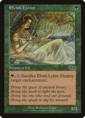 Elvish Lyrist [Urza's Saga] | Dumpster Cat Games