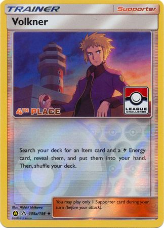 Volkner (135a/156) (League Challenge 4th Place) [Sun & Moon: Ultra Prism] | Dumpster Cat Games
