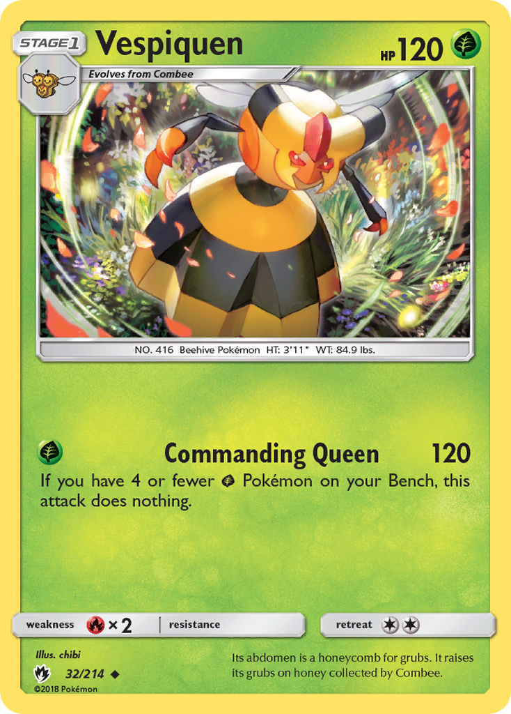 Vespiquen (32/214) [Sun & Moon: Lost Thunder] | Dumpster Cat Games