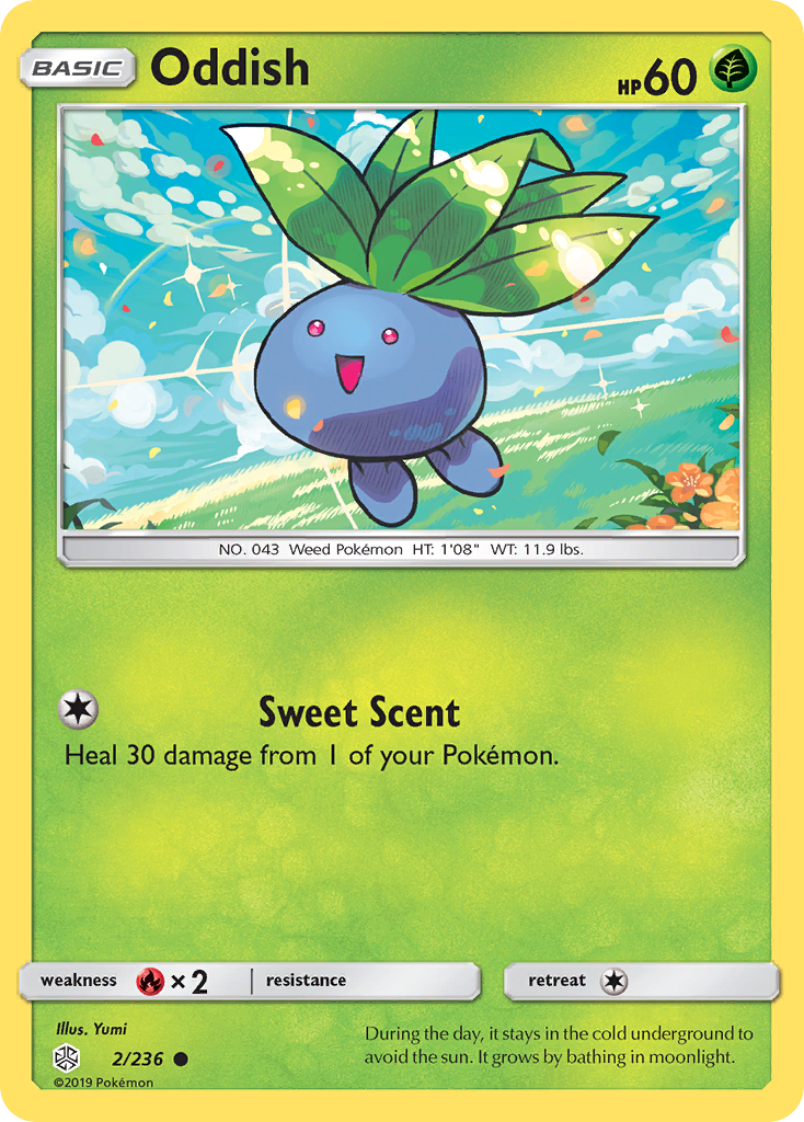 Oddish (2/236) [Sun & Moon: Cosmic Eclipse] | Dumpster Cat Games