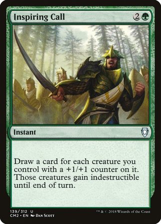 Inspiring Call [Commander Anthology Volume II] | Dumpster Cat Games