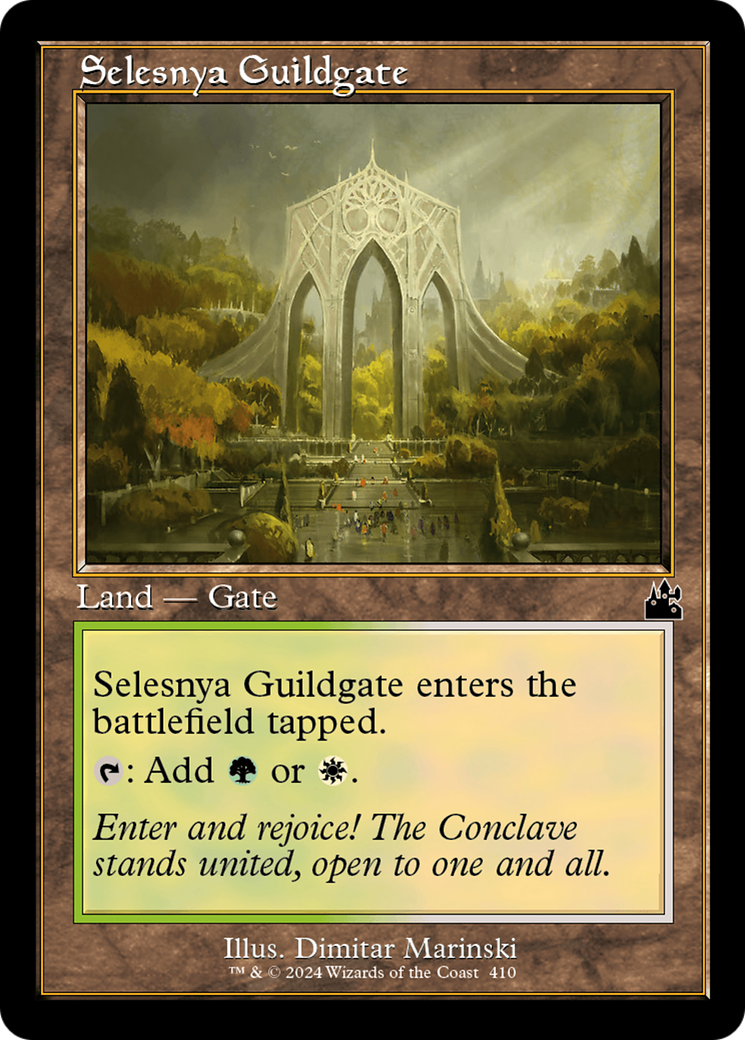 Selesnya Guildgate (Retro Frame) [Ravnica Remastered] | Dumpster Cat Games