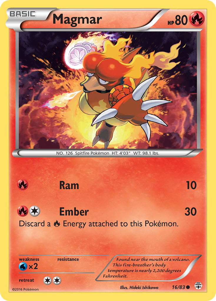Magmar (16/83) [XY: Generations] | Dumpster Cat Games