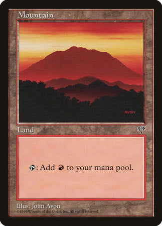Mountain (Red) [Mirage] | Dumpster Cat Games