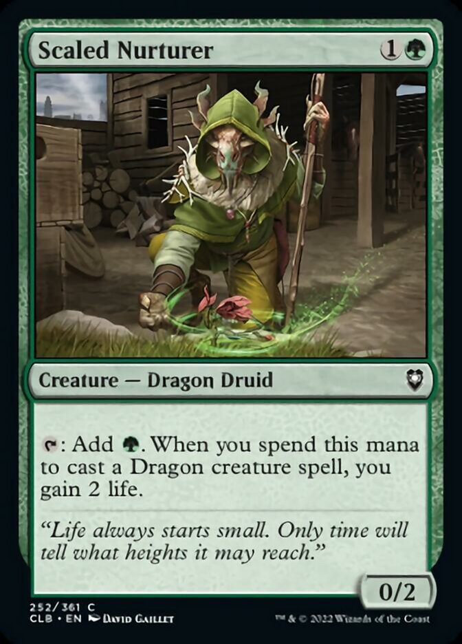 Scaled Nurturer [Commander Legends: Battle for Baldur's Gate] | Dumpster Cat Games