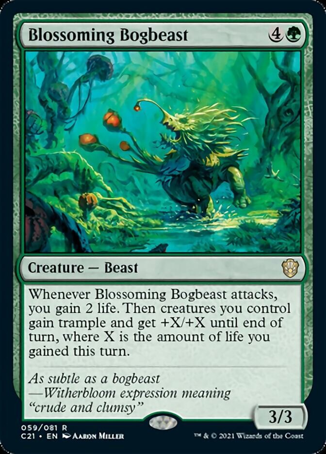 Blossoming Bogbeast [Commander 2021] | Dumpster Cat Games