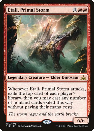 Etali, Primal Storm [Rivals of Ixalan] | Dumpster Cat Games