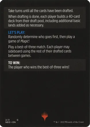 Winchester Draft (Magic Minigame) [Kamigawa: Neon Dynasty Minigame] | Dumpster Cat Games