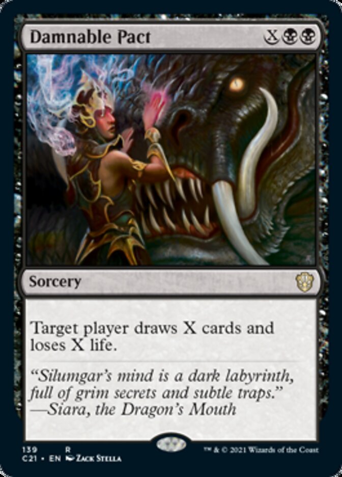 Damnable Pact [Commander 2021] | Dumpster Cat Games