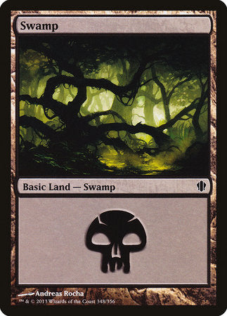 Swamp (348) [Commander 2013] | Dumpster Cat Games