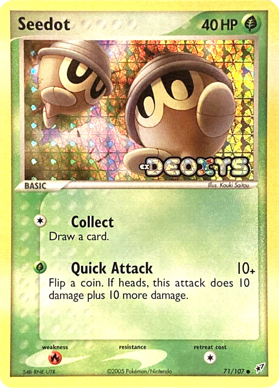 Seedot (71/107) (Stamped) [EX: Deoxys] | Dumpster Cat Games