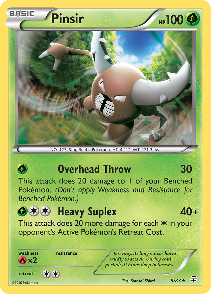 Pinsir (9/83) [XY: Generations] | Dumpster Cat Games