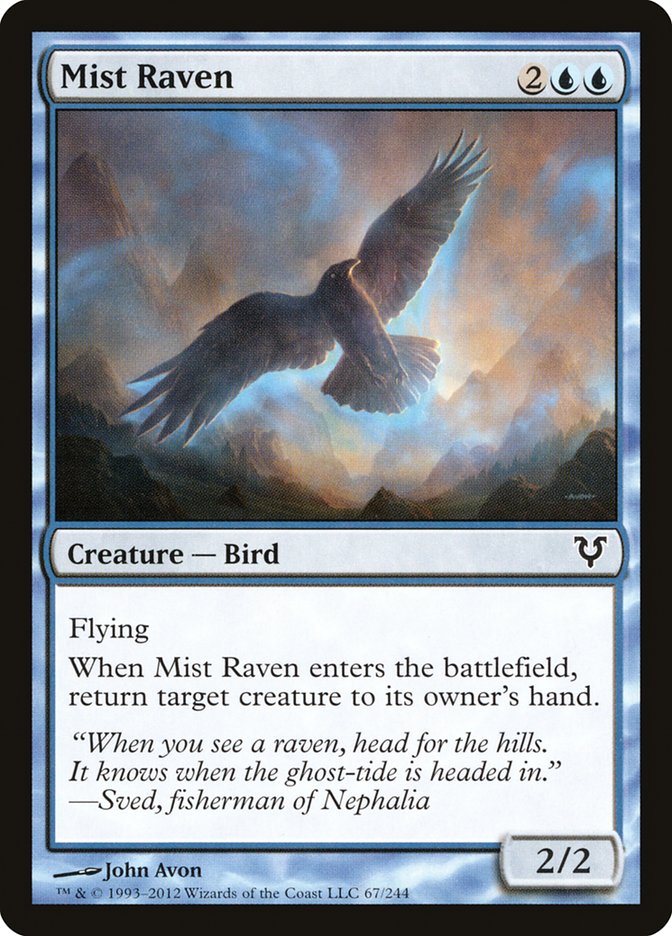 Mist Raven [Avacyn Restored] | Dumpster Cat Games