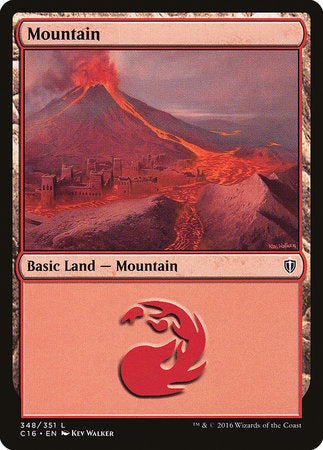 Mountain (348) [Commander 2016] | Dumpster Cat Games