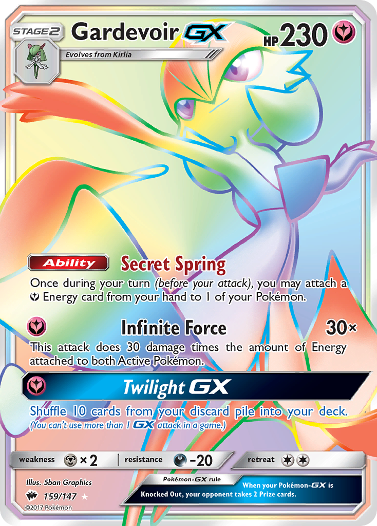 Gardevoir GX (159/147) [Sun & Moon: Burning Shadows] | Dumpster Cat Games