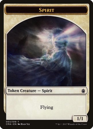 Spirit Token (003) [Commander Anthology Tokens] | Dumpster Cat Games