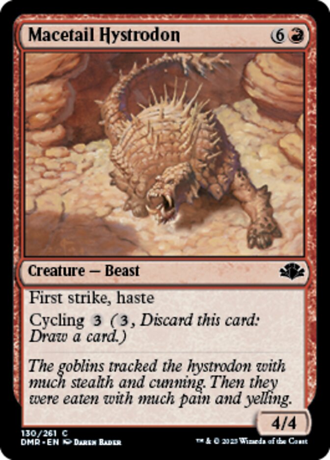 Macetail Hystrodon [Dominaria Remastered] | Dumpster Cat Games