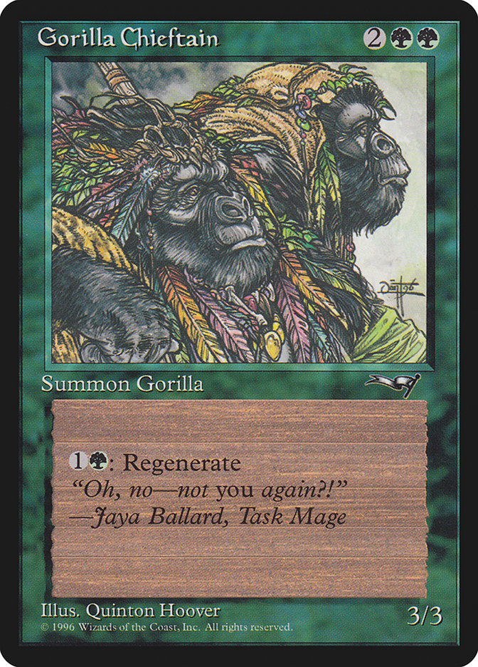 Gorilla Chieftain (Two Gorilla Art) [Alliances] | Dumpster Cat Games