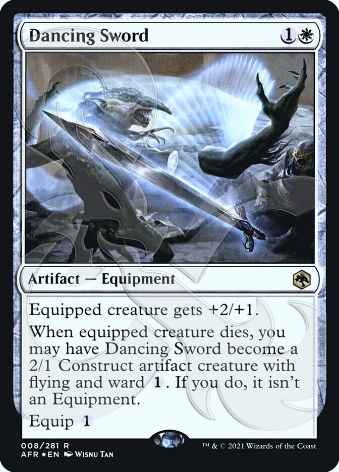 Dancing Sword (Ampersand Promo) [Dungeons & Dragons: Adventures in the Forgotten Realms Promos] | Dumpster Cat Games