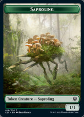 Food // Saproling Token [Commander 2021 Tokens] | Dumpster Cat Games