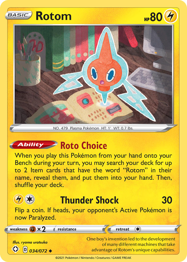 Rotom (034/072) [Sword & Shield: Shining Fates] | Dumpster Cat Games